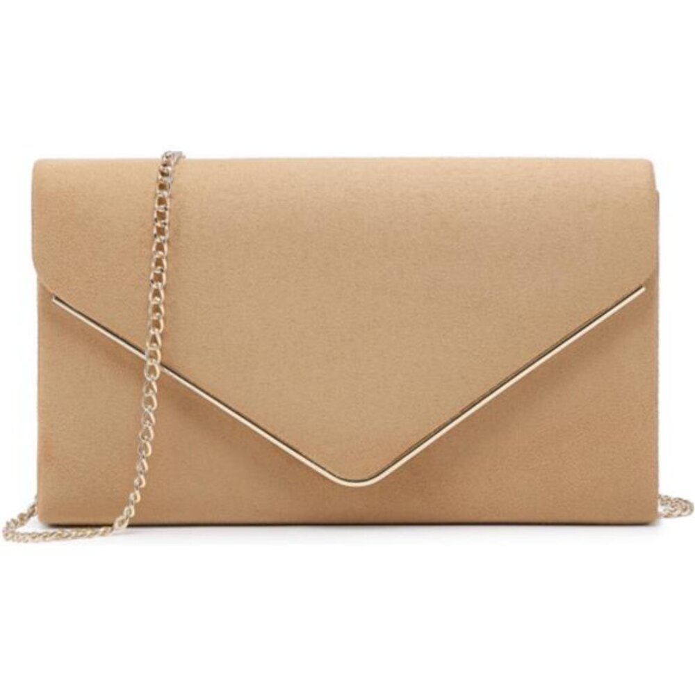 Women Faux Suede Evening Clutch Bags Formal Party Clutches Wedding Purses